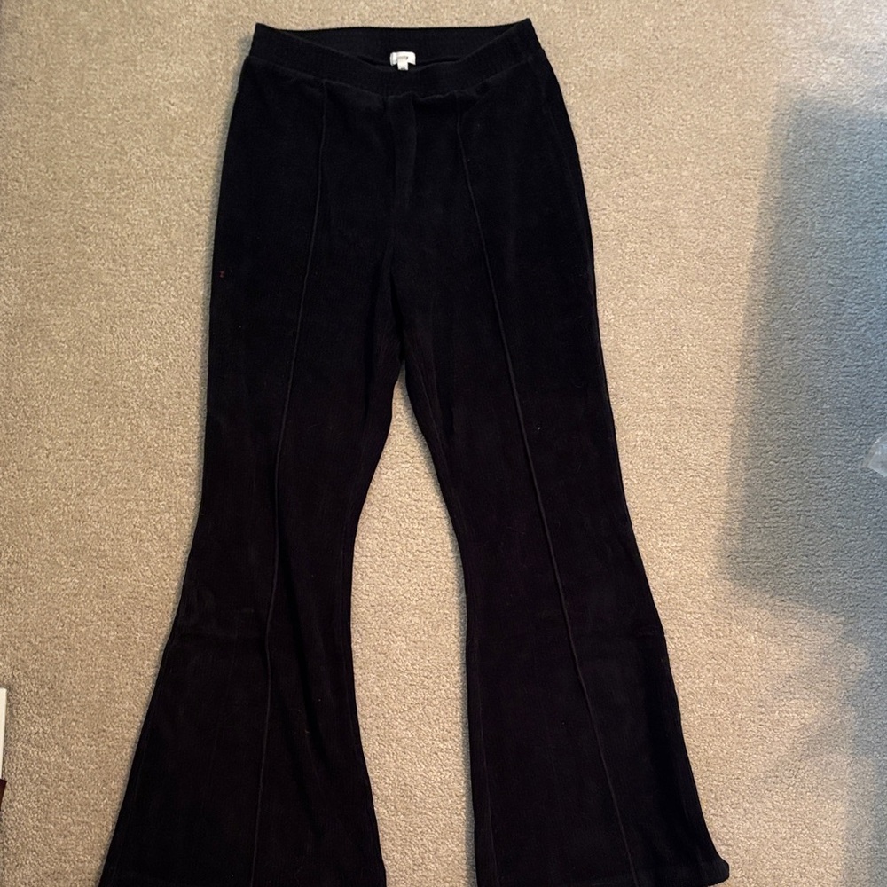 Aerie Textured Black Pants
